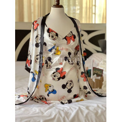 طقم ديزني فستان مع روب ستان 