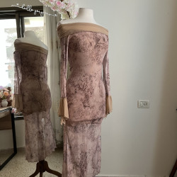 فستان معرق لايكرا 