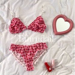 طقم بكيني قطعتين قلوب مميز