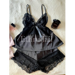 طقم ستان و دانتيل راقي