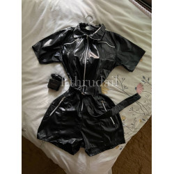 أفرهول جلد شورت مع قشط 